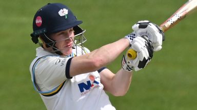 Harry Brook scored his second County Championship century of the season for Yorkshire, this one against Leicestershire