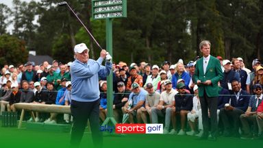 Golfing greats get The Masters underway with honorary tee shots!