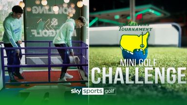 'That was impossible!' Leeds duo take on The Masters mini golf challenge