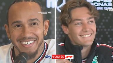 Hamilton's cheeky jab at Russell: 'You spend more time with the physio than me!'