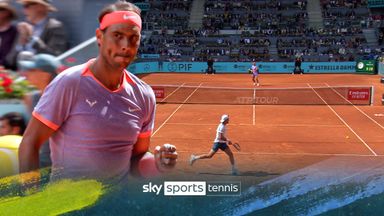 Nadal smashes forehand to take complete control of first set 
