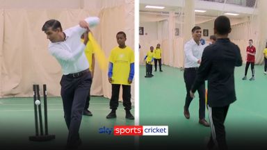 Bowled him! PM left red faced as he's no match for young cricketer