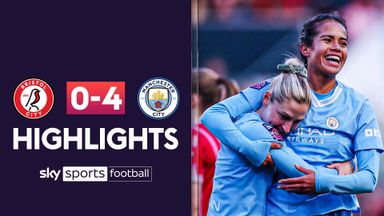 Bristol City relegated from WSL after 0-4 defeat to Man City 
