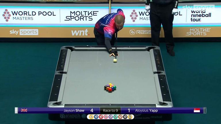 Shaw struck a magical golden break at the World Pool Masters