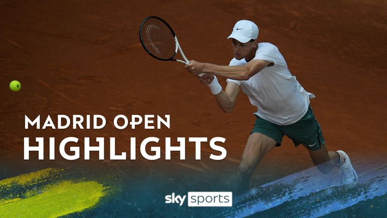 Highlights of Jannik Sinner against Karen Khachanov from the Madrid Open.