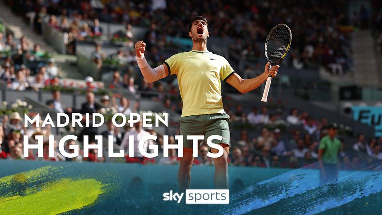 Highlights of Jan-Lennard Struff vs Carlos Alcaraz Maia from the Madrid Open.