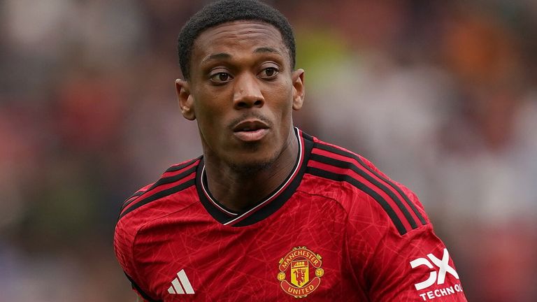 File photo dated 16-09-2023 of Manchester United's Anthony Martial who has been ruled out until April after undergoing surgery on a groin injury. Issue date: Wednesday January 24, 2024.