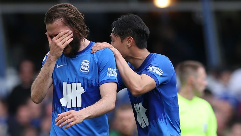 Birmingham relegated to third tier for first time since 1995