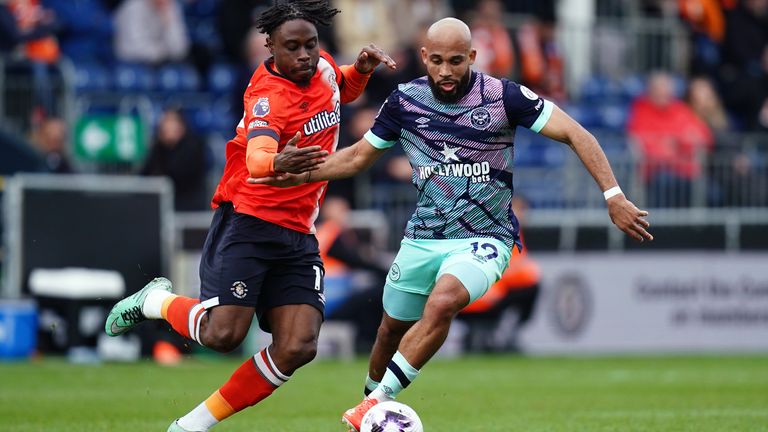 With Ivan Toney not involved due to his ongoing hip issue, Thomas Frank watched Bryan Mbeumo run riot at Kenilworth Road 