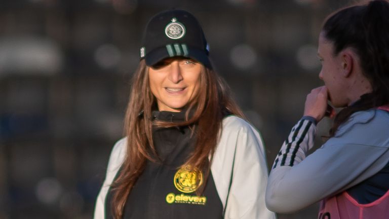 Celtic Women FC Manager, Elena Sadiku (Credit: Colin Poultney/SWPL)