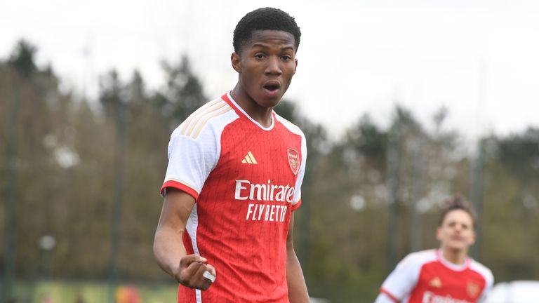 Chido Martin Obi has scored 25 goals in nine games for Arsenal's U18 side