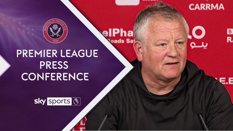 Chris Wilder during a Sheffield United press conference