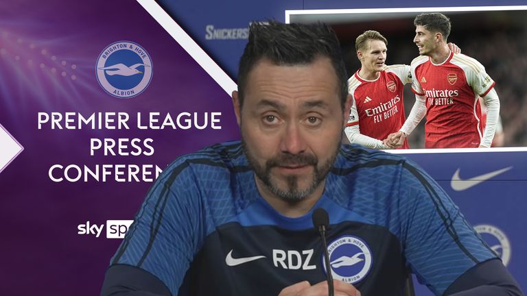 Roberto De Zerbi: Arsenal are the best team in the league 