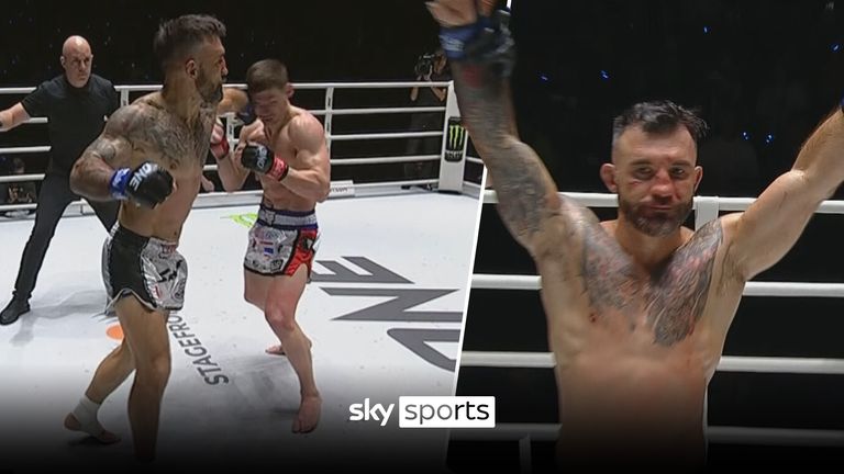 Denis Puric defeated Britain&#39;s Jacob Smith by decision after multiple knockdowns in One Championship.
