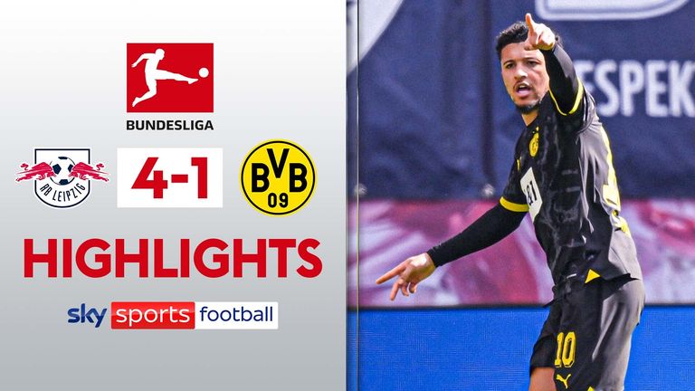 Highlights of the Bundesliga clash between RB Leipzig and Borussia Dortmund.