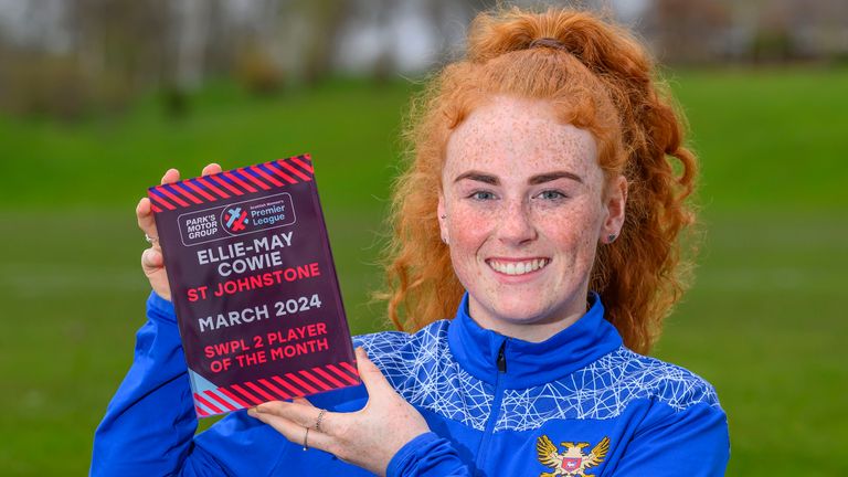 Ellie-May Cowie is the SWPL 2 player of the month for March 