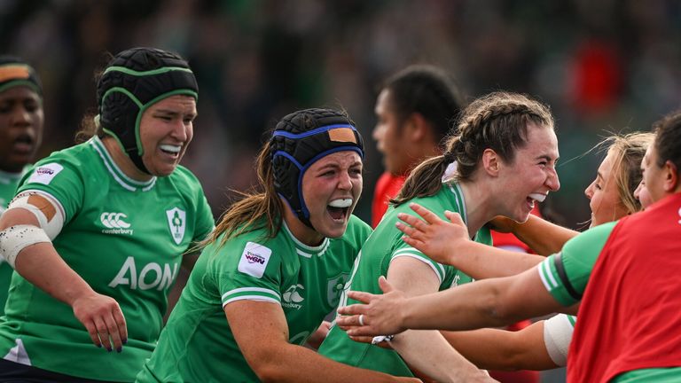 Ireland were firmly on top as they showed their skills against Wales 
