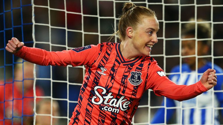 Holmgaard scores as Everton beat Brighton to move closer to WSL safety