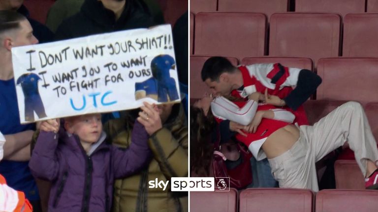 Fans at the Emirates