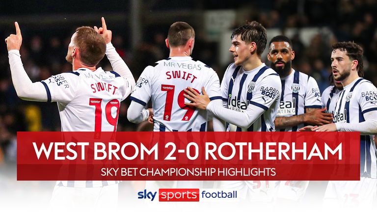 Highlights of the Sky Bet Championship match between West Bromwich Albion and Rotherham United.