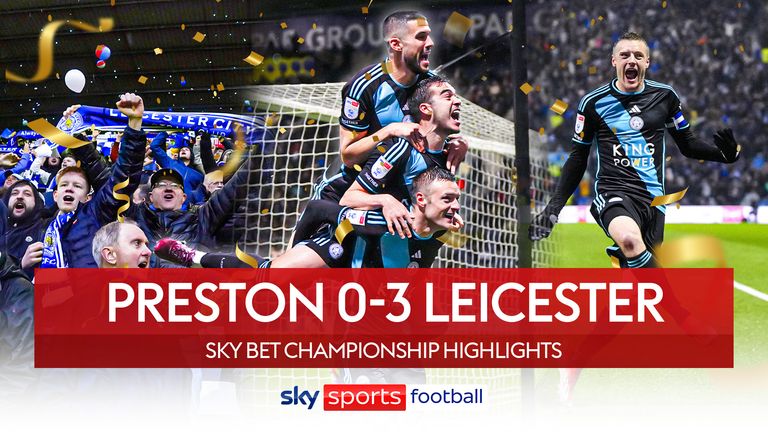 Highlights of the Sky Bet Championship game between Preston North End and Leicester City.