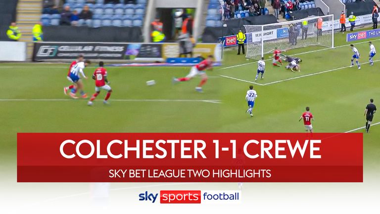 Colchester v Crewe highlights