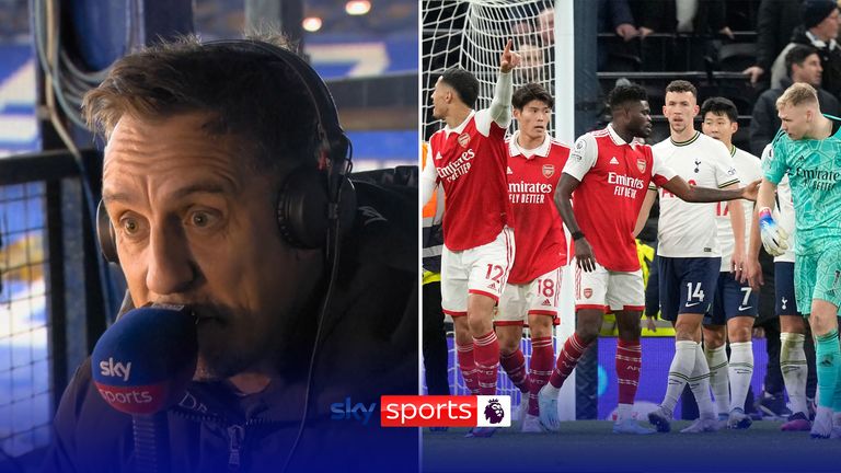 Gary Neville looks ahead to Sunday&#39;s massive North London derby as Arsenal bid to avoid any further slip-ups in the Premier League title race.