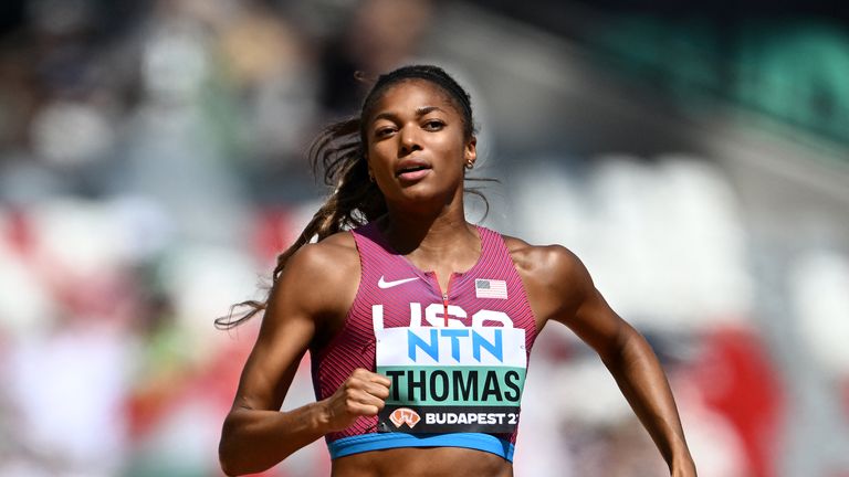 American Olympic track medallist Gabby Thomas, who holds the fourth fastest time ever in the women's 200 meters, believes the world record could be broken in Paris.