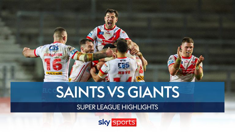 Highlights of the Super League clash between St. Helens and Huddersfield Giants.