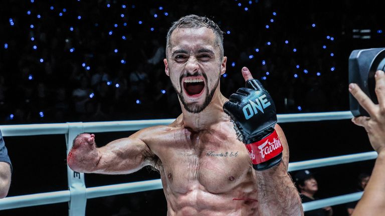 Muay Thai fighter Jake Peacock showed off his amazing skills as he claimed victory on his One Championship debut