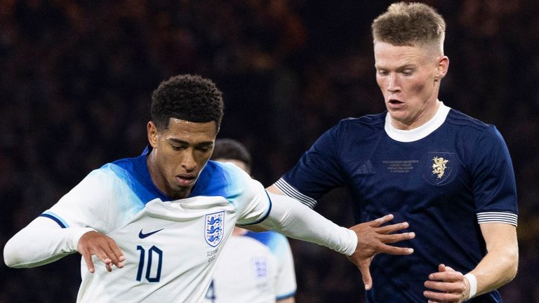Jude Bellingham and Scott McTominay are set to represent England and Scotland respectively at Euro 2024