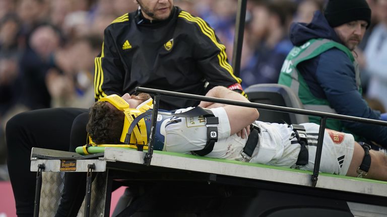 La Rochelle lost scrum-half Tawera Kerr-Barlow in the aftermath of Leinster's third try