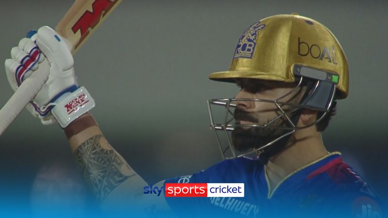Kohli hits a century in the IPL for Royal Challengers Bangalore