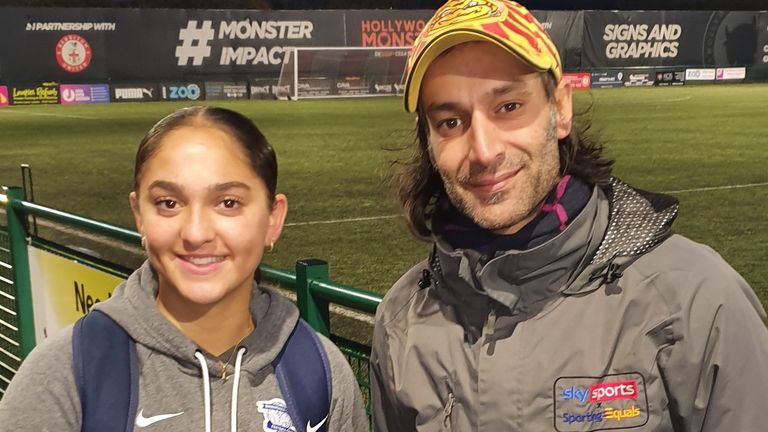 Birmingham City's Layla Banaras catches up with Sky Sports News' Dev Trehan after playing against West Brom