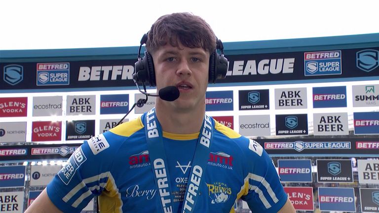 Teenager winger Riley Lumb scored two spectacular tries on his Leeds Rhinos debut away to Hull FC
