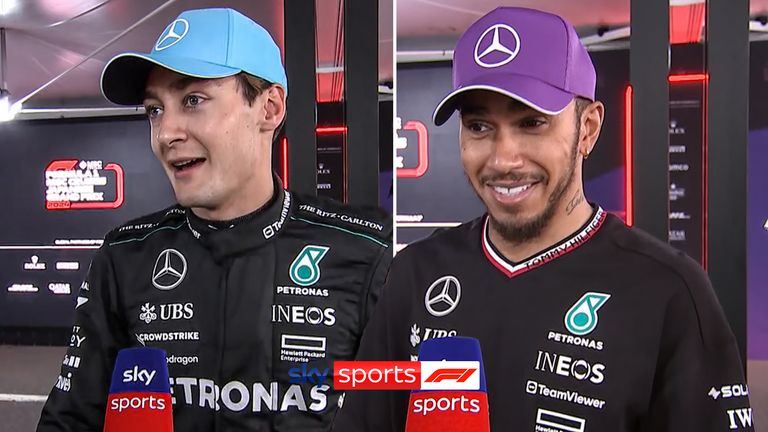 George Russell believes there will be many opportunities tomorrow to push up the grid and Lewis Hamilton added how optimistic he is with the car&#39;s improvements this weekend.