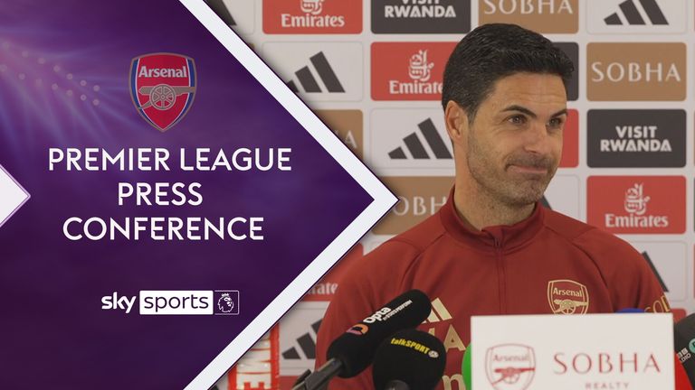 Mikel Arteta speaks at Arsenal's press conference ahead of their match against Wolves 