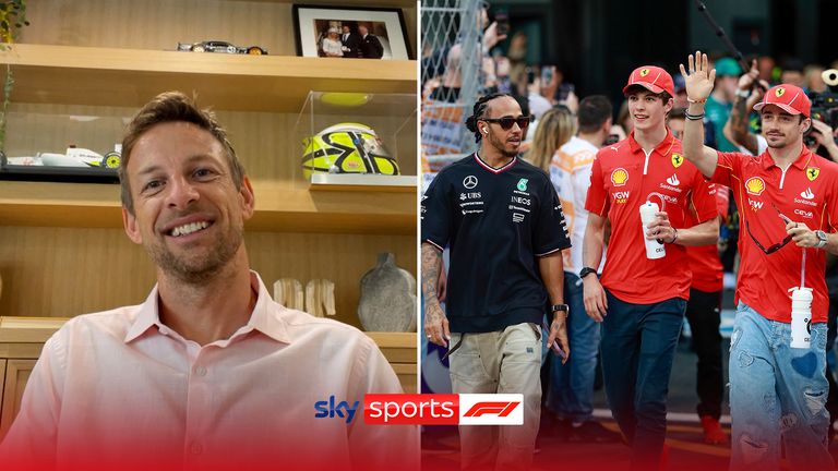 2009 world champion Jenson Button does not expect there to be any problems between Lewis Hamilton and Charles Leclerc at Ferrari next season.  You can listen to the latest episode of the Sky Sports F1 podcast now.