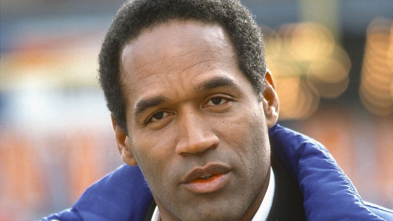 UNSPECIFIED - CIRCA 1991: NBC Football Analyst O.J. Simpson looks on before the start of an NFL football game circa 1991. (Photo by Focus on Sport/Getty Images)  *** Local Caption *** O.J. Simpson