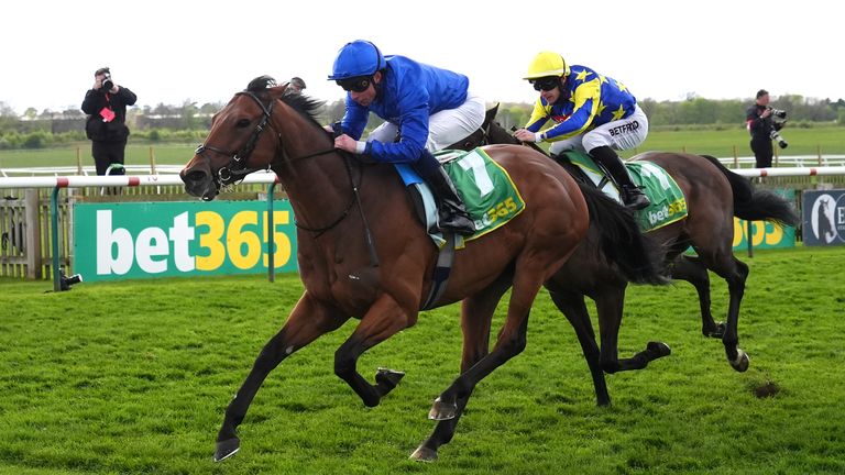 Ottoman Fleet wins the Earl of Sefton Stakes at Newmarket