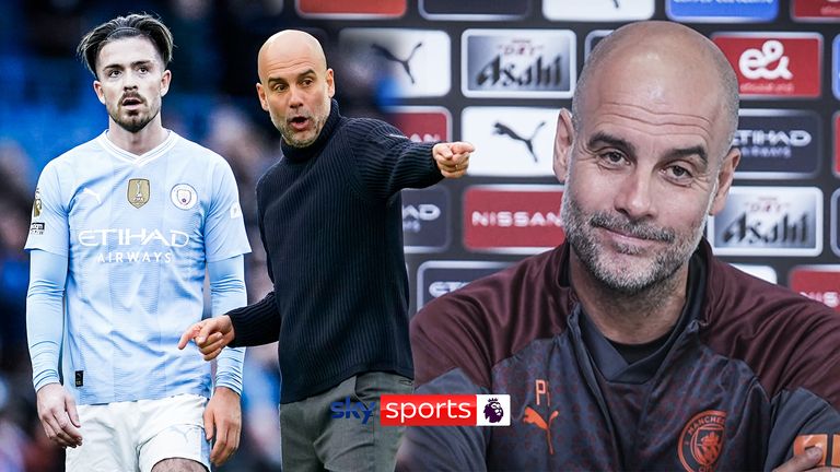 Pep Guardiola's mischievous comments after Jack Grealish grilling