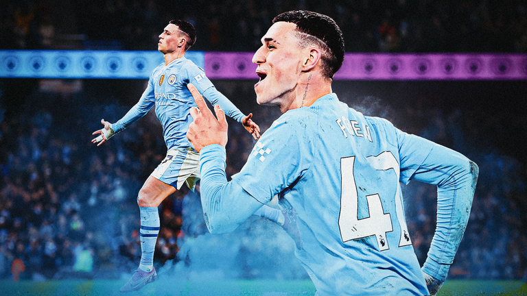 Phil Foden scored a hat-trick for Man City