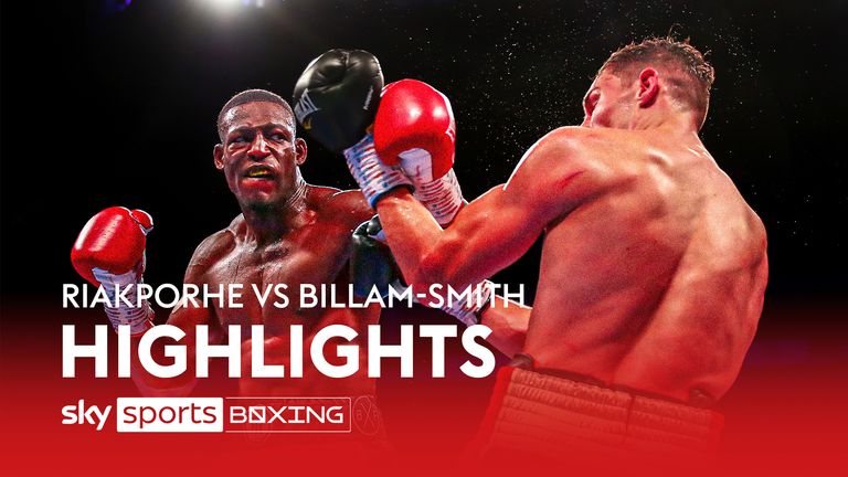 Watch the best moments from Richard Riakporhe&#39;s win over Chris Billam-Smith by split decision in 2019.