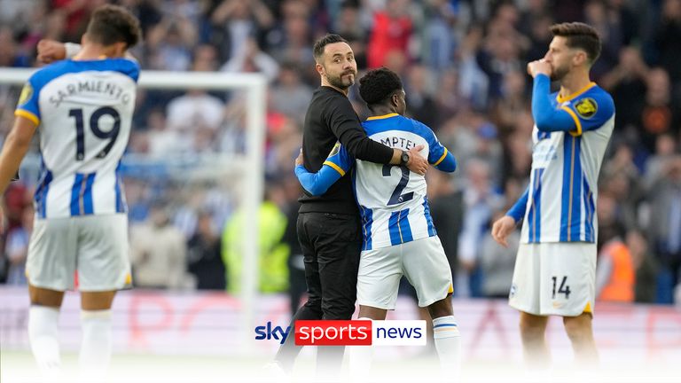 Brighton head coach Roberto De Zerbi says he is focused on his team despite being linked to a move to some Europe's biggest clubs this summer.