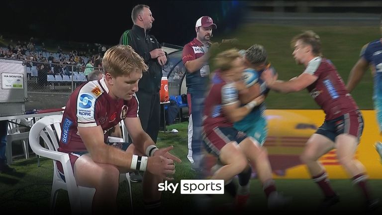 Tate McDermott off after this incident against Moana Pasifika.
