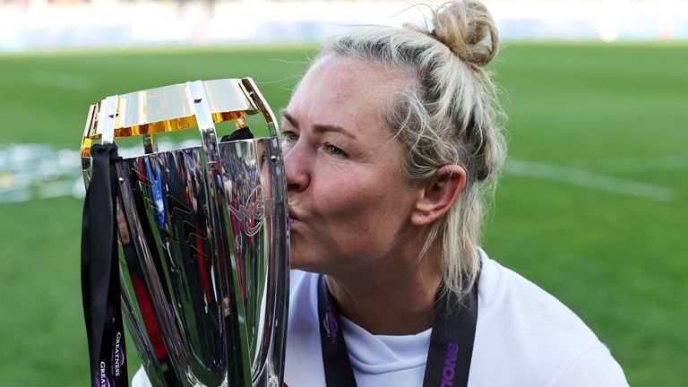Marlie Packer celebrated her second Grand Slam win as Red Roses captain 