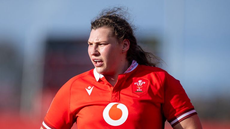 Wales' prop Gwenllian Pyrs was awarded Player of the Match 