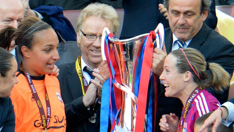 Sonia Bompastor won the Champions League with Lyon during her playing career