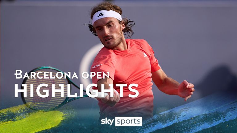 Highlights of the semi-final match at the Barcelona Open between Stefano Tsitsipas and Dusan Lajovic.