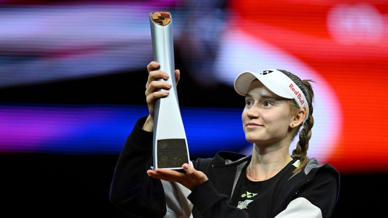 Elena Rybakina claimed her eighth career title at the Stuttgart Open